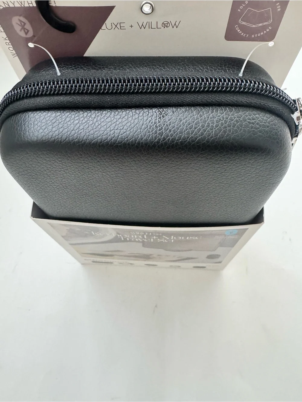 NIB Luxe Willow Wireless Keyboard Mouse Travel Set Black Carrying Case Bluetooth